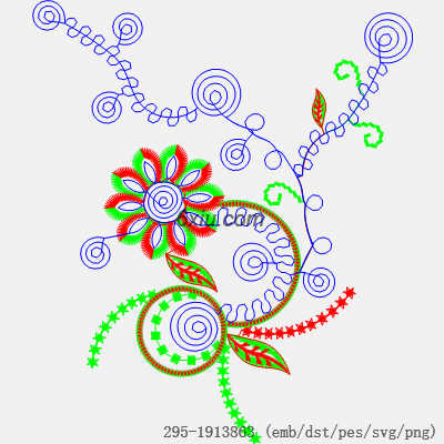 svg矢量绣花图下载
