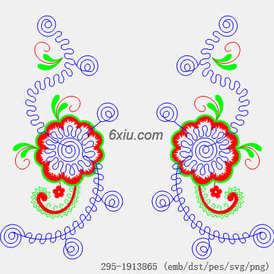 svg矢量绣花图下载