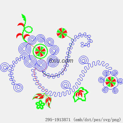 svg矢量绣花图下载