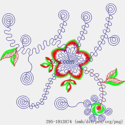 svg矢量绣花图下载