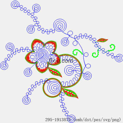 svg矢量绣花图下载