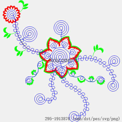 svg矢量绣花图下载