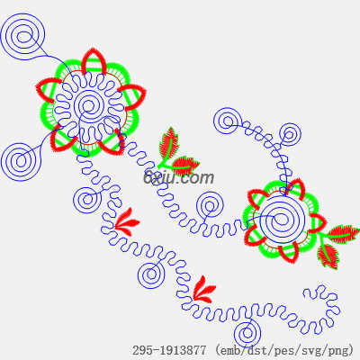 svg矢量绣花图下载