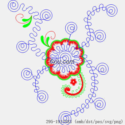 svg矢量绣花图下载