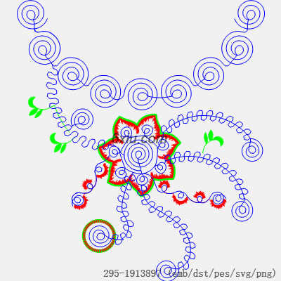 svg矢量绣花图下载