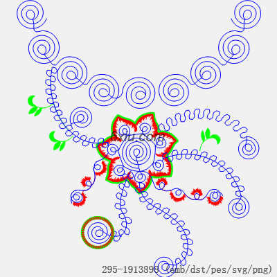 svg矢量绣花图下载