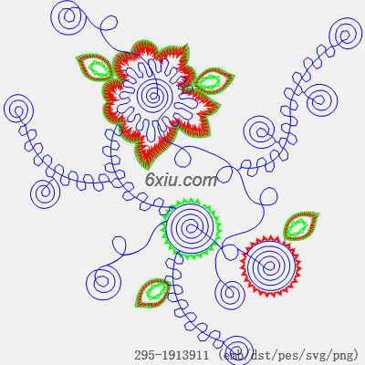 svg矢量绣花图下载