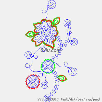 svg矢量绣花图下载