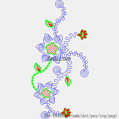 svg矢量绣花图下载
