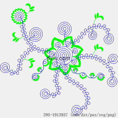svg矢量绣花图下载