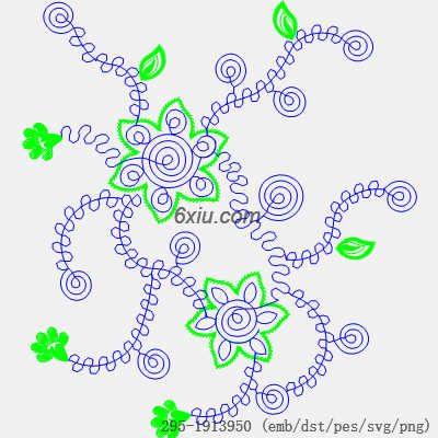 svg矢量绣花图下载