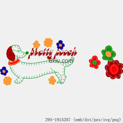 svg矢量绣花图下载