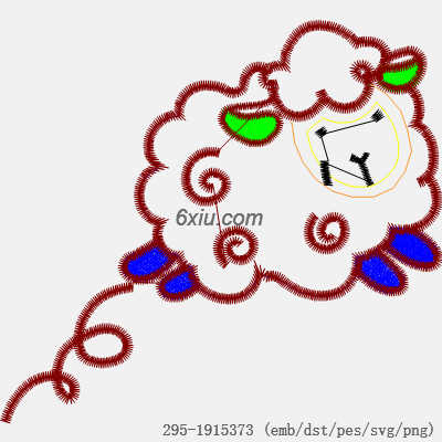 svg矢量绣花图下载