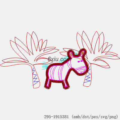 svg矢量绣花图下载