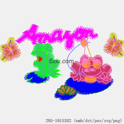 svg矢量绣花图下载