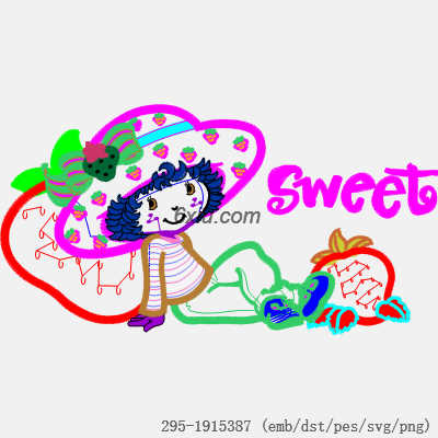 svg矢量绣花图下载