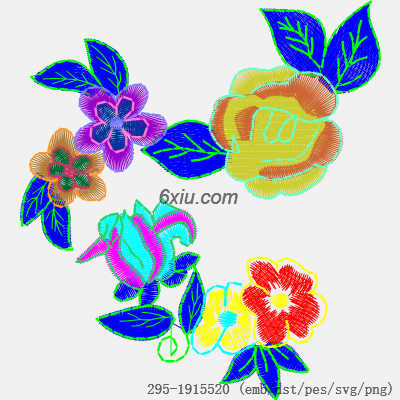 svg矢量绣花图下载