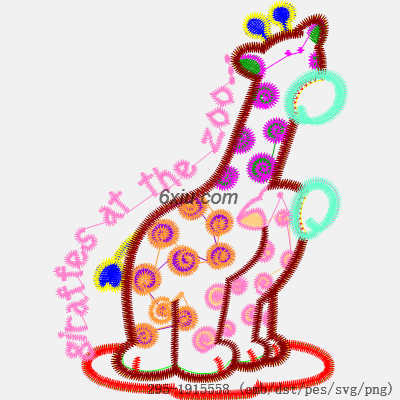 svg矢量绣花图下载