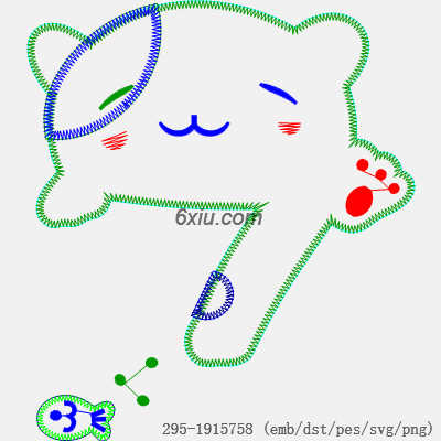 svg矢量绣花图下载