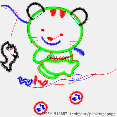 svg矢量绣花图下载