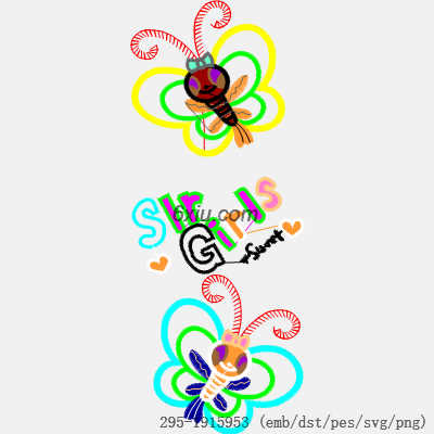 svg矢量绣花图下载