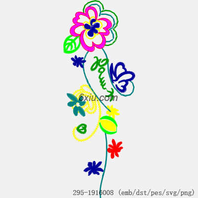 svg矢量绣花图下载