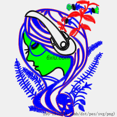 svg矢量绣花图下载