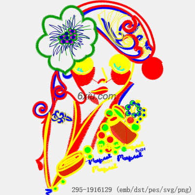 svg矢量绣花图下载