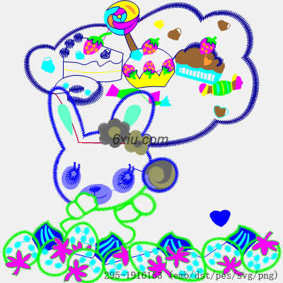 svg矢量绣花图下载