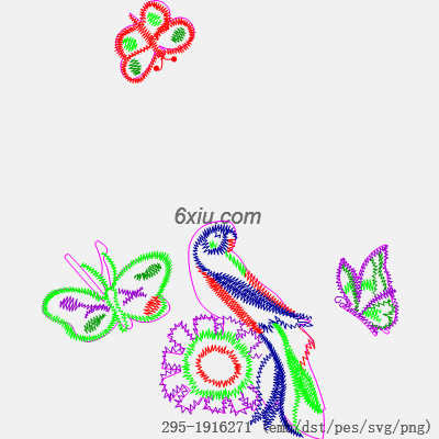 svg矢量绣花图下载