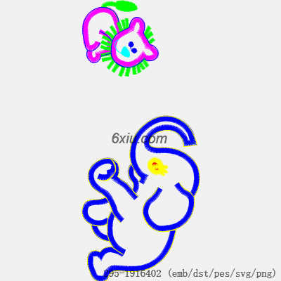 svg矢量绣花图下载