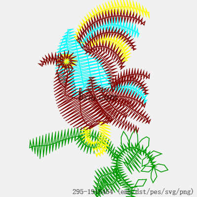 svg矢量绣花图下载