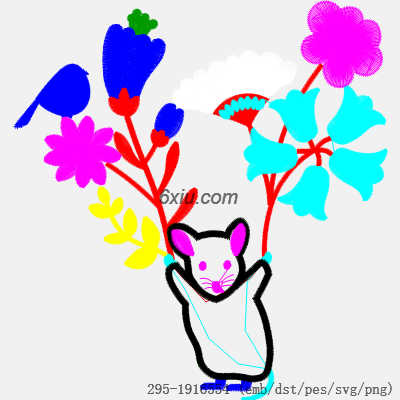 svg矢量绣花图下载