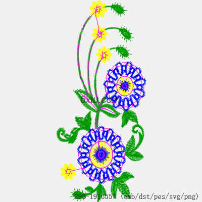 svg矢量绣花图下载