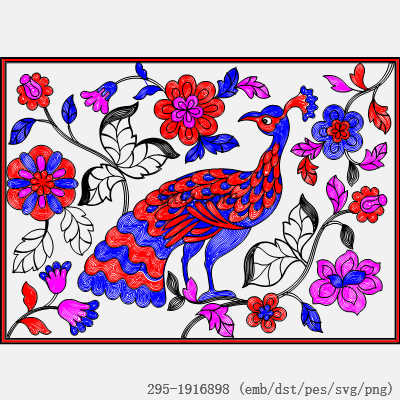svg矢量绣花图下载
