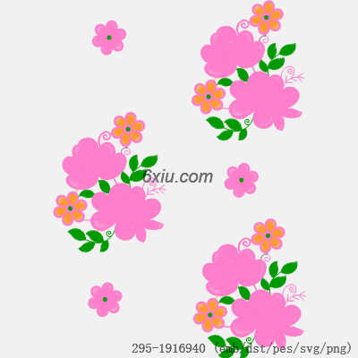 svg矢量绣花图下载