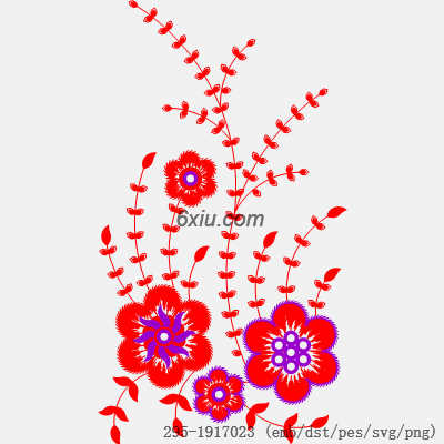 svg矢量绣花图下载