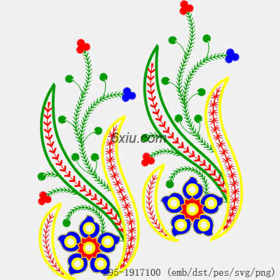 svg矢量绣花图下载