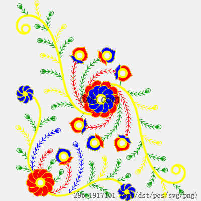 svg矢量绣花图下载