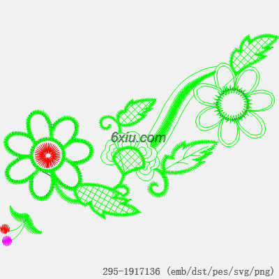 svg矢量绣花图下载