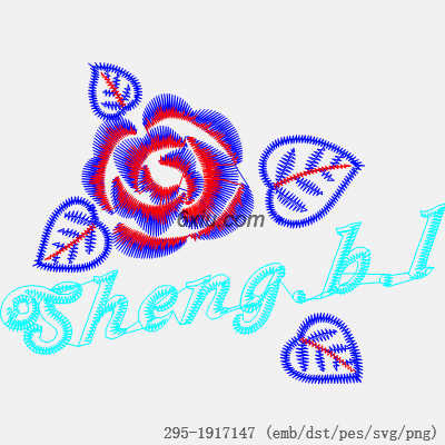 svg矢量绣花图下载