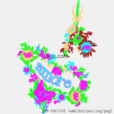 svg矢量绣花图下载