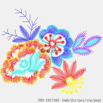 svg矢量绣花图下载
