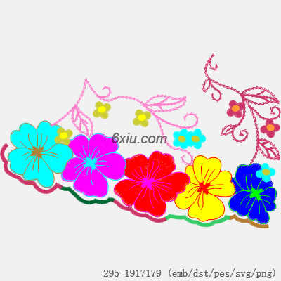 svg矢量绣花图下载