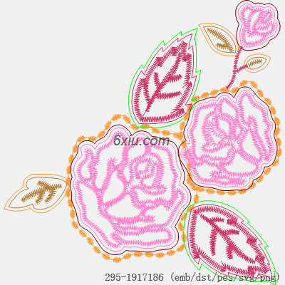 svg矢量绣花图下载