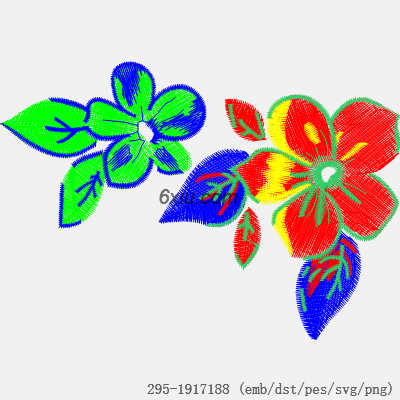 svg矢量绣花图下载