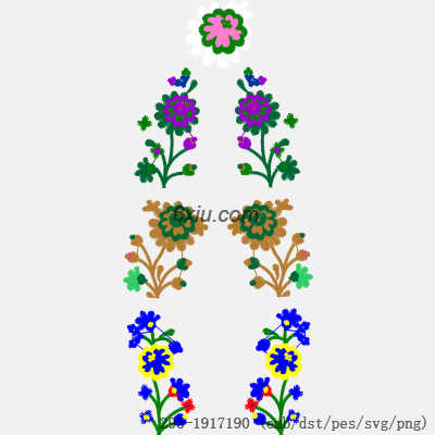 svg矢量绣花图下载
