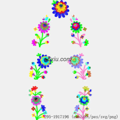 svg矢量绣花图下载