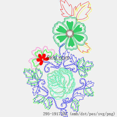 svg矢量绣花图下载