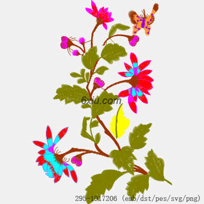 svg矢量绣花图下载